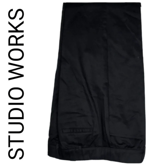 STUDIO WORKS CAREER DRESS PANTS - BLACK - Picture 1 of 4